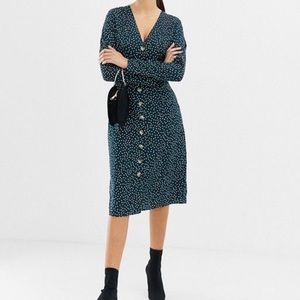 Boohoo Button Down Midi Dress